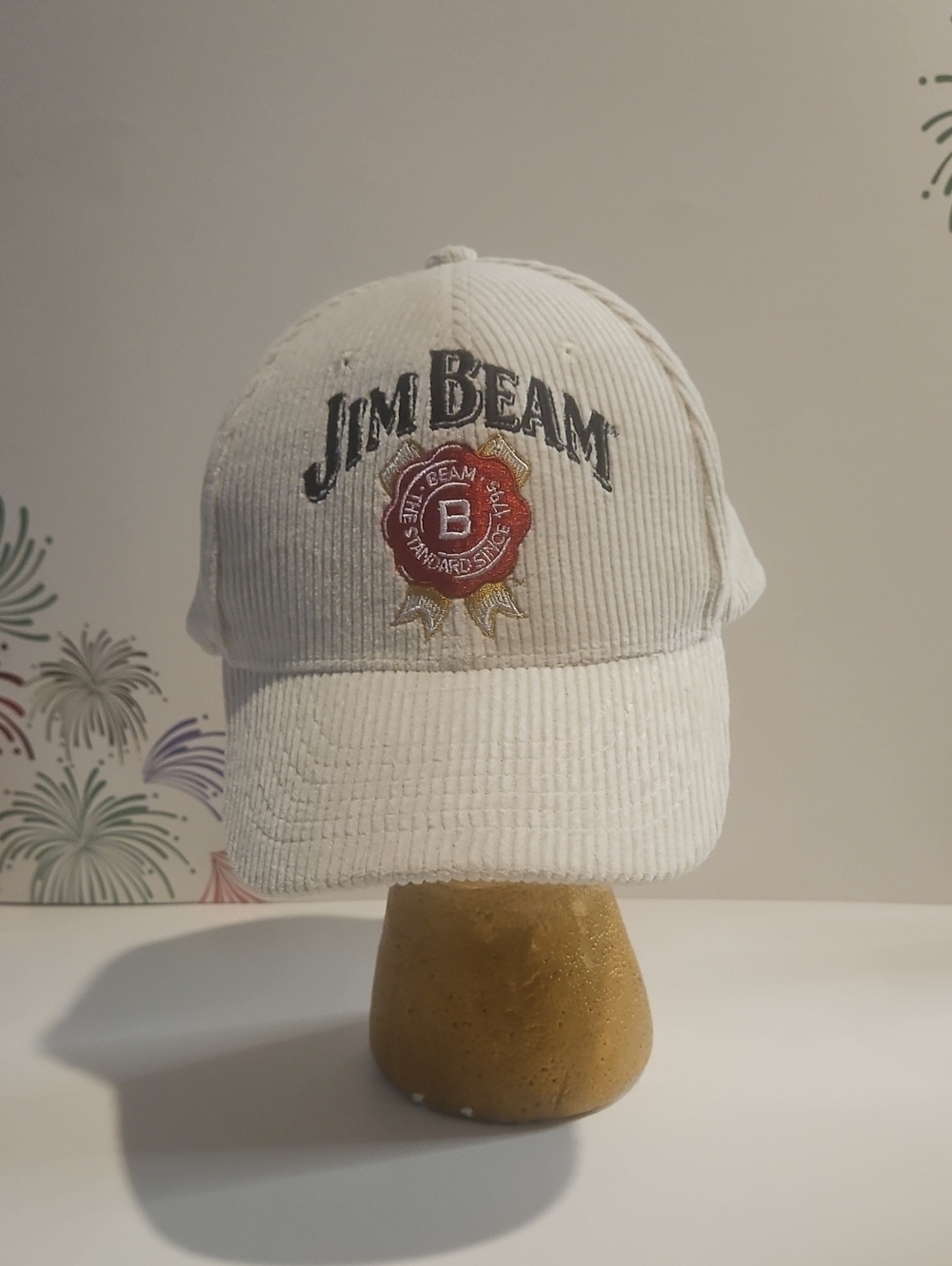 Cream Corduroy Baseball Cap